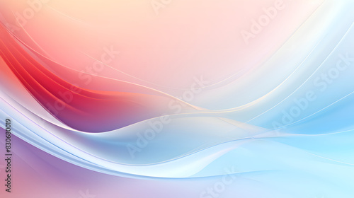 Digital colorful soft curves abstract poster web background