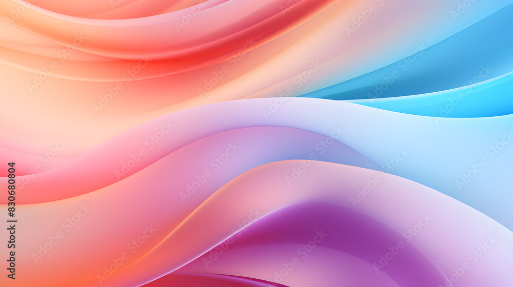 Digital colorful soft curves abstract poster web background Digital colorful soft curves abstract poster web background
