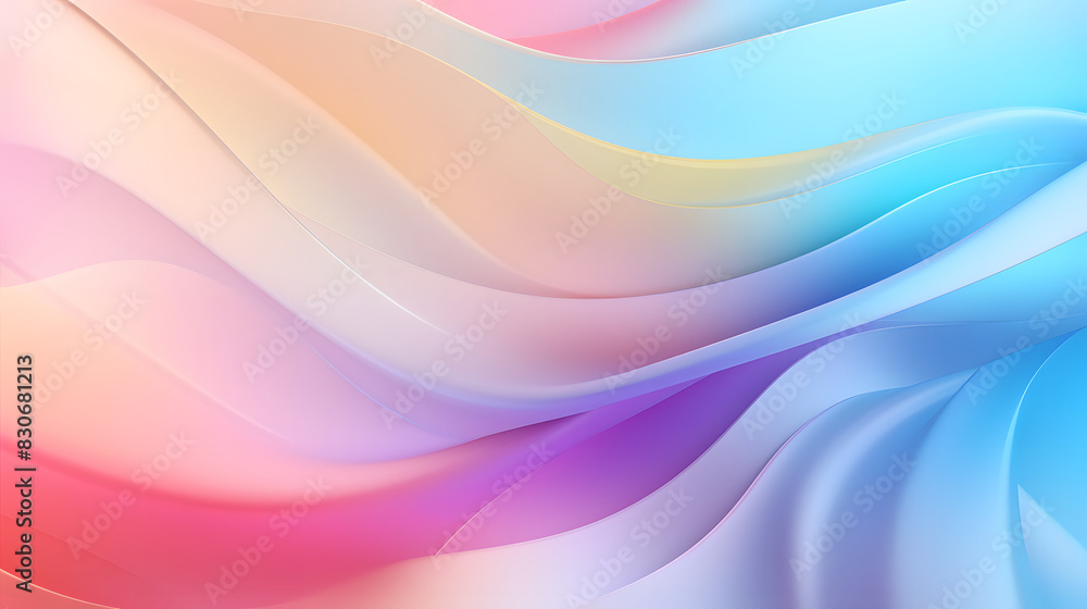 Digital colorful soft curves abstract poster web background Digital colorful soft curves abstract poster web background
