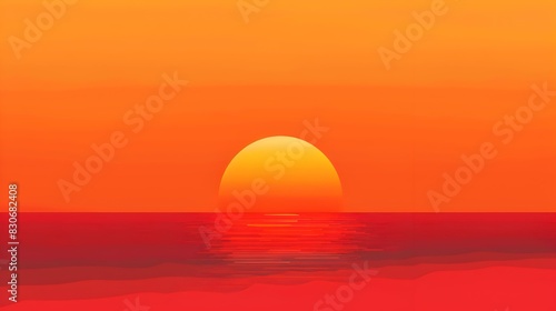 Sunset to Orange gradient image