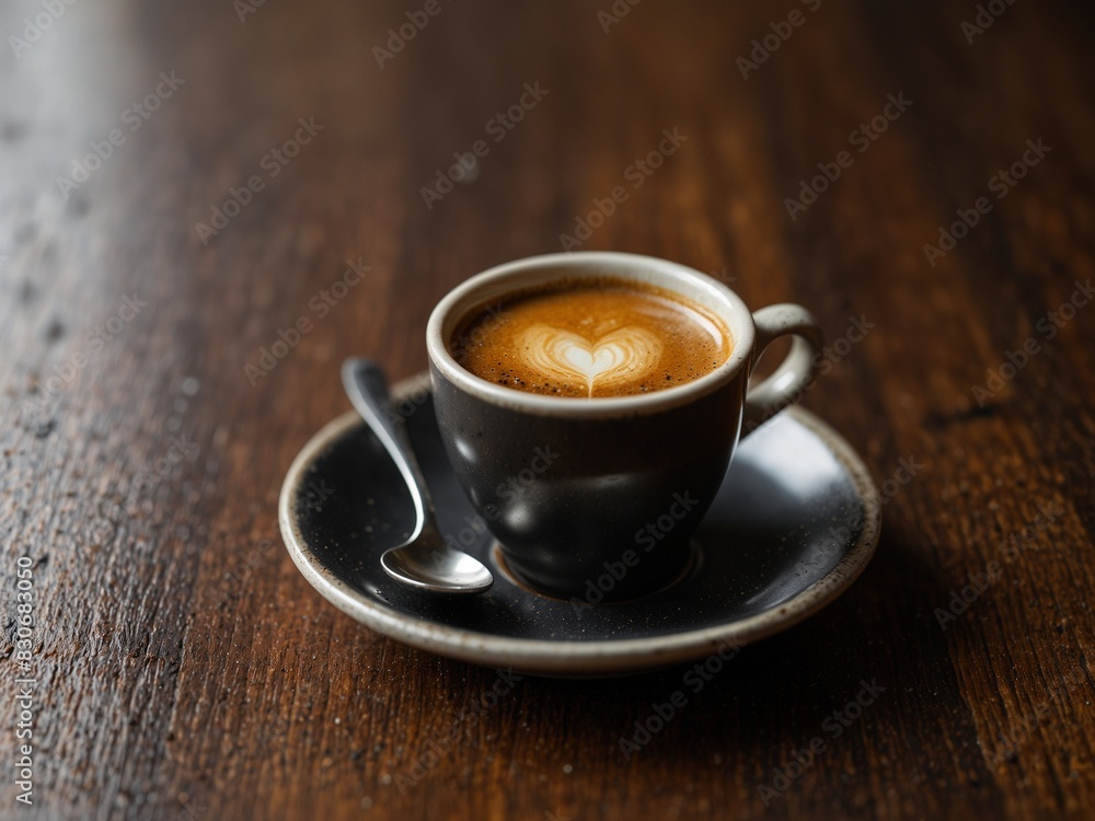 Cup of Coffee: Rich and Aromatic Espresso Shot with Golden Crema Cup of Coffee: Rich and Aromatic Espresso Shot with Golden Crema