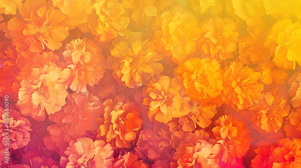 Marigold to Yellow gradient effect