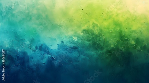 Green to blue gradient vibrant abstract