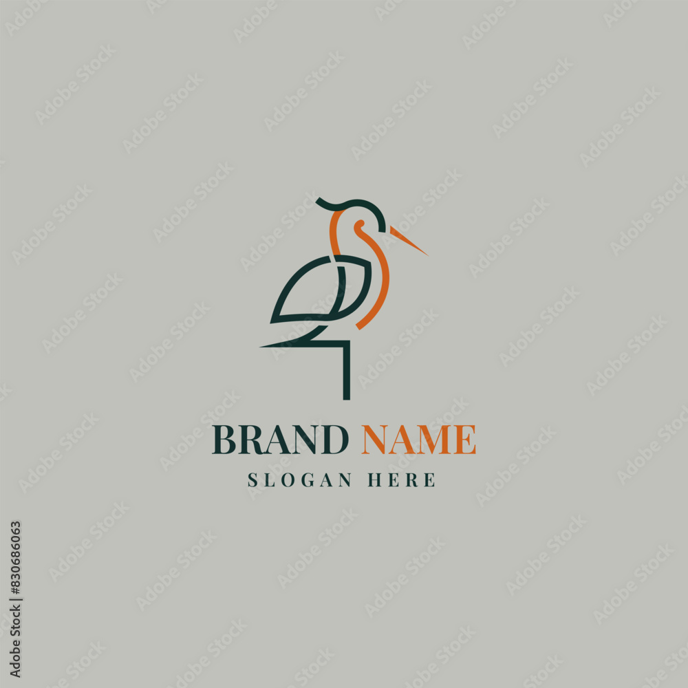 Fototapeta premium Bird logo design template. Bird logo design. Bird logo template