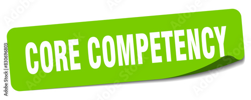 core competency sticker. core competency label