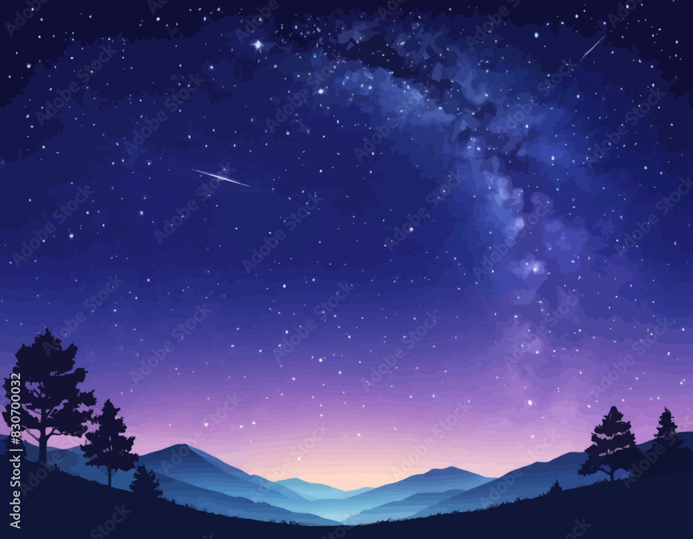the night sky with stars and the milky the night sky with stars and the milky