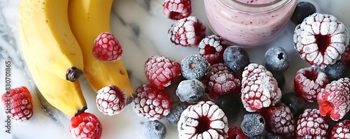 Frozen Banana and Berry Smo...