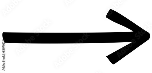 Simple black right arrow vector illustration