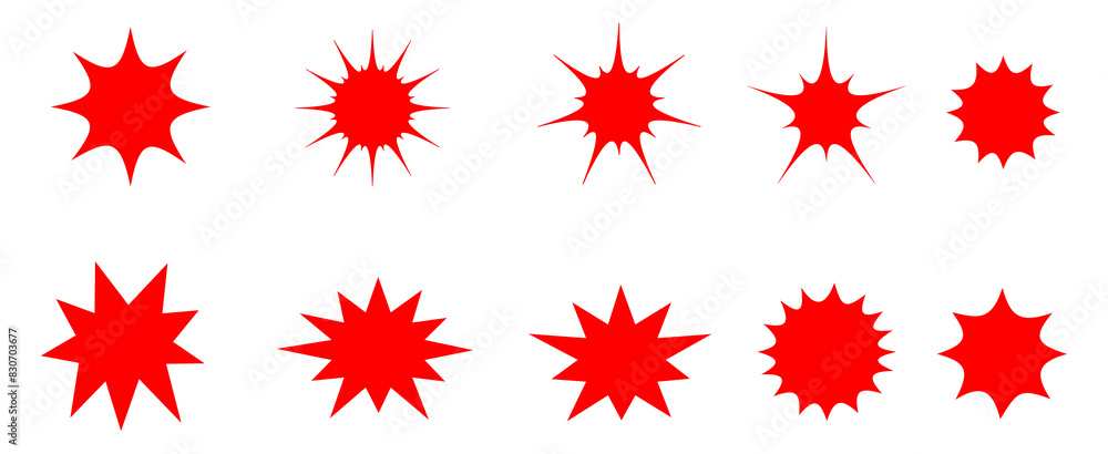 Explosion Shape Set Explosion Shape Set
