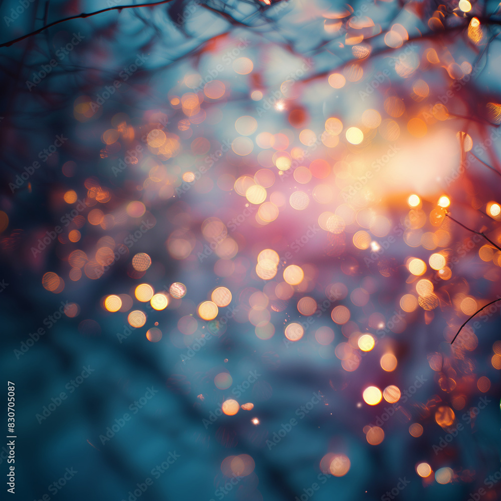 Dreamy aesthetic background with blurred bokeh lights in various colors, creating a magical and romantic mood Dreamy aesthetic background with blurred bokeh lights in various colors, creating a magical and romantic mood