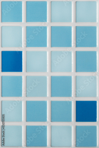 Blue mosaic tile
