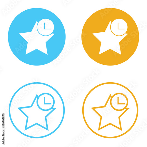 favorite star icon rating symbol reward rating mark icons. isolated on white and black background. Vector illustration . EPS 10