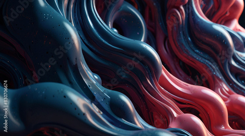 Abstract sculpture background inspired by biomorphic forms photo