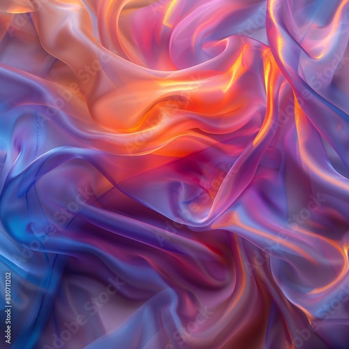 Vibrant Abstract Artwork with Colorful Streamers © GestureShot