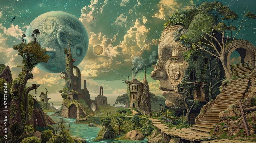 Obraz premium Dreamlike surrealism inspired by Latin American literature