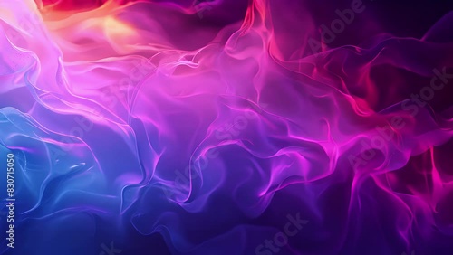 A hazy yet striking composition of colors and shapes portraying the evermysterious and untouchable quantum foam. photo