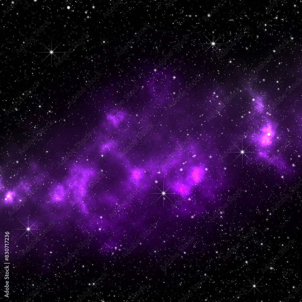 Fototapeta premium Purple and Black Galaxy Background