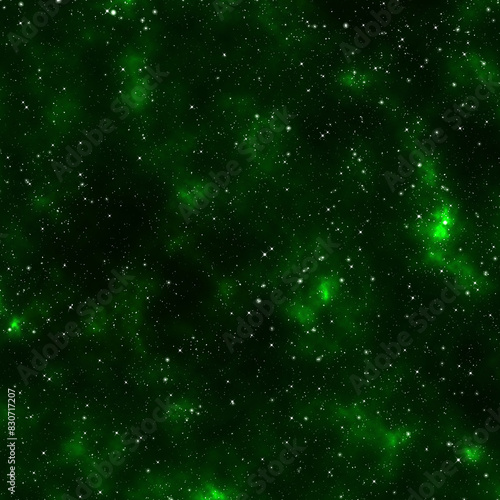 Green Galaxy Background