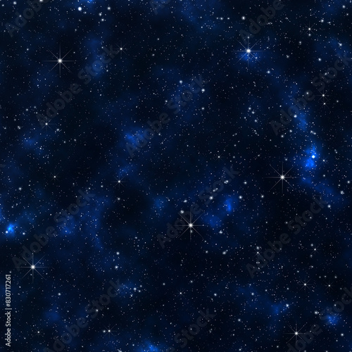 Dark Blue Galaxy Background