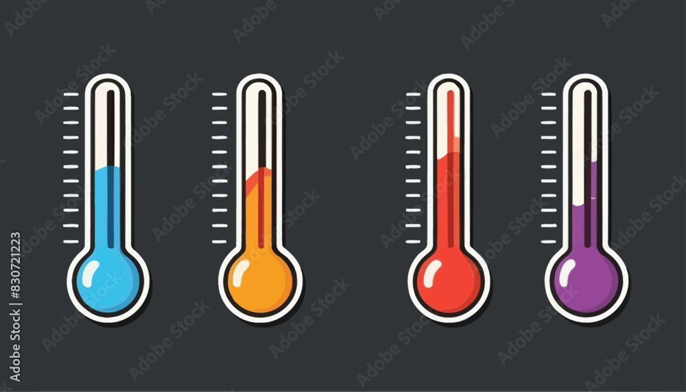 Creative Thermometer Graphic for Visual Communication Creative Thermometer Graphic for Visual Communication