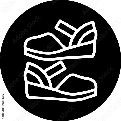 Vector Design Women Shoes Icon Style