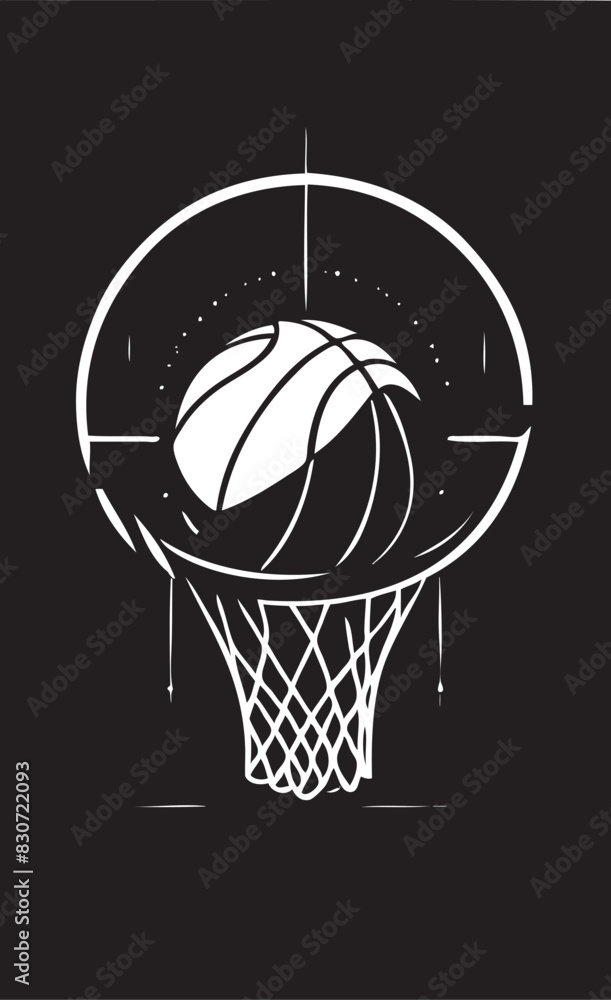 basketball logo in black and white basketball logo in black and white