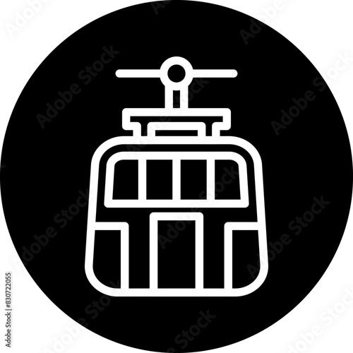 Vector Design Cable Car Icon Style