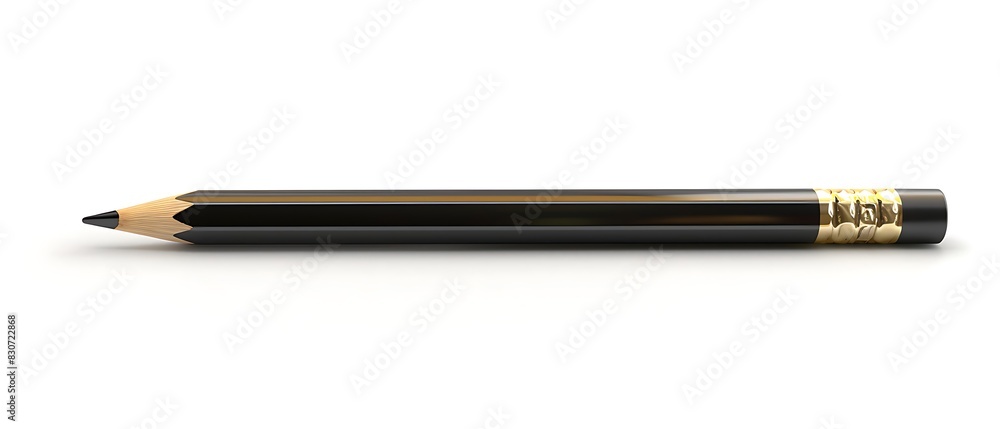 White background with a high detail pencil White background with a high detail pencil