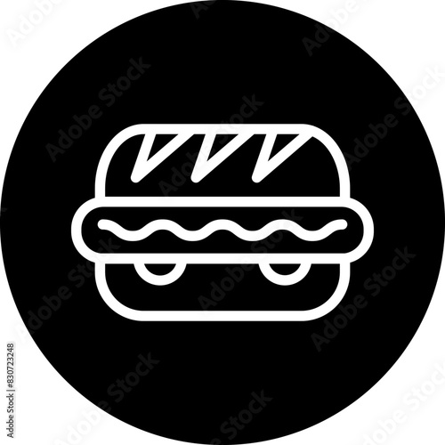 Vector Design Hot Dog Icon Style
