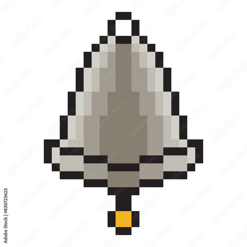 Fototapeta premium Bell in pixel art style