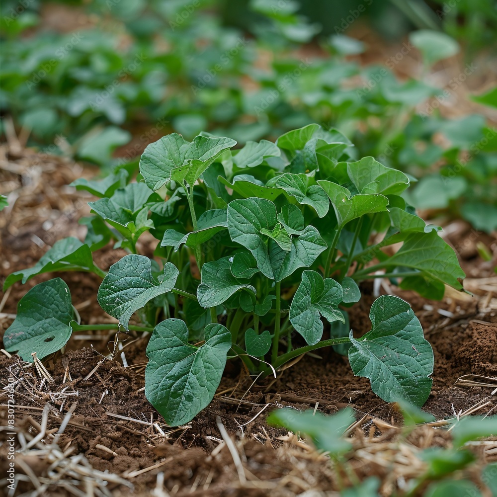 Freshly Harvested Soybeans in a Field Freshly Harvested Soybeans in a Field