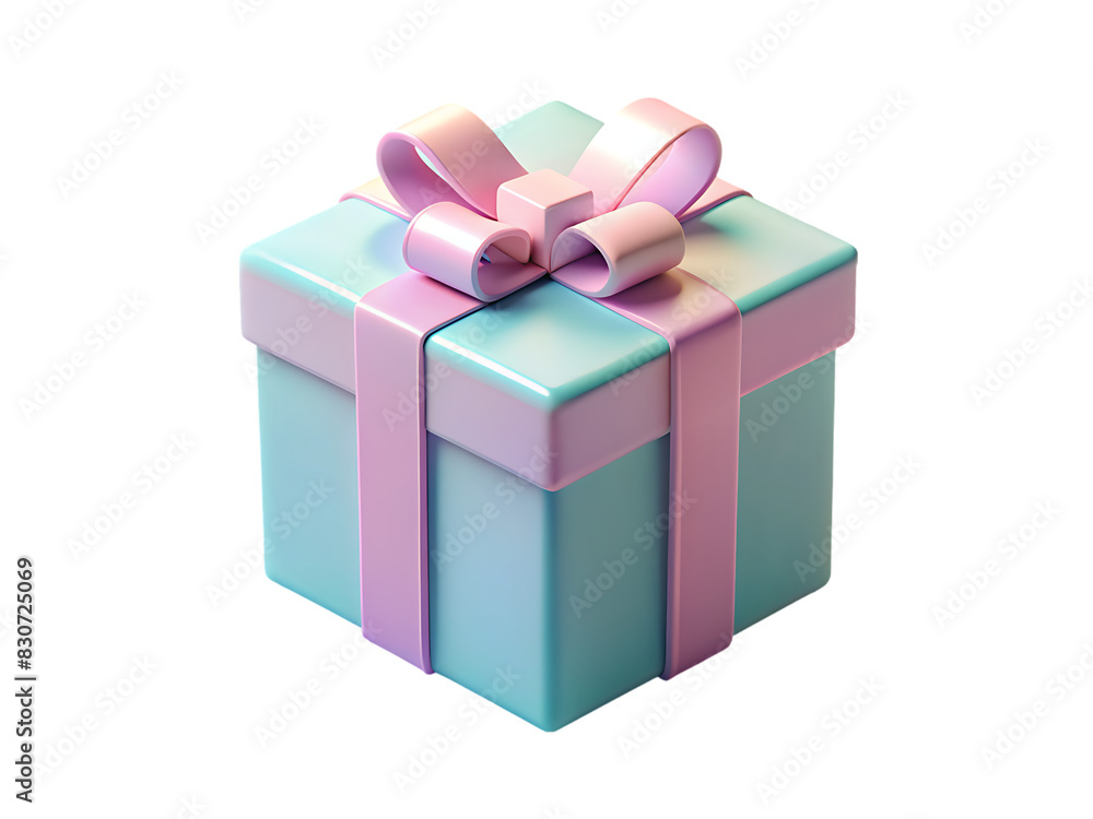 Obraz premium Pastel color gift box