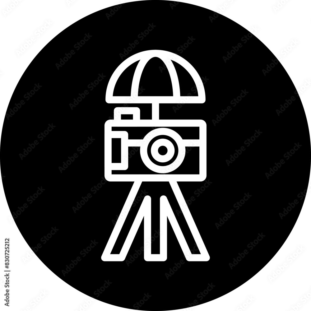 Vector Design Umbrella Camera Icon Style Vector Design Umbrella Camera Icon Style