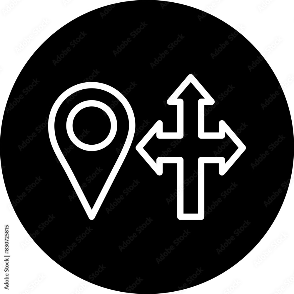 Obraz premium Vector Design Direction Icon Style