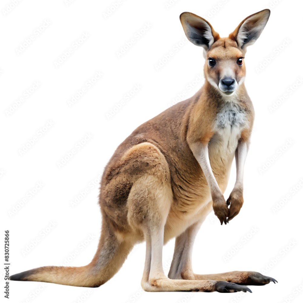 Fototapeta premium kangaroo on transparent background