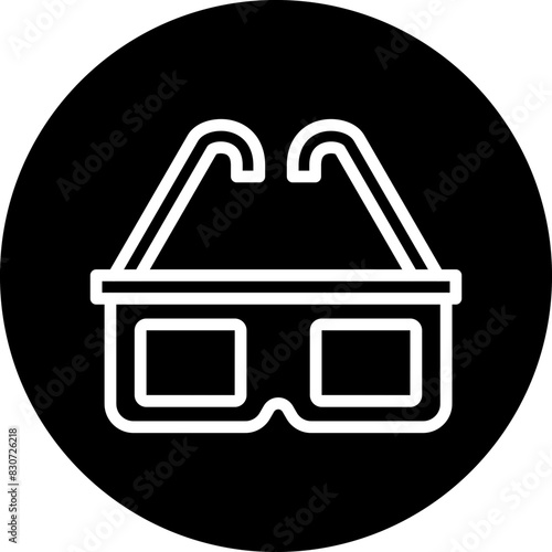 Vector Design 3d Glasses Icon Style