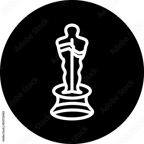 Vector Design Oscar Award Icon Style