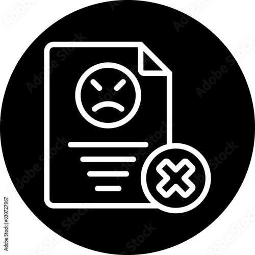 Vector Design Complaint Icon Style