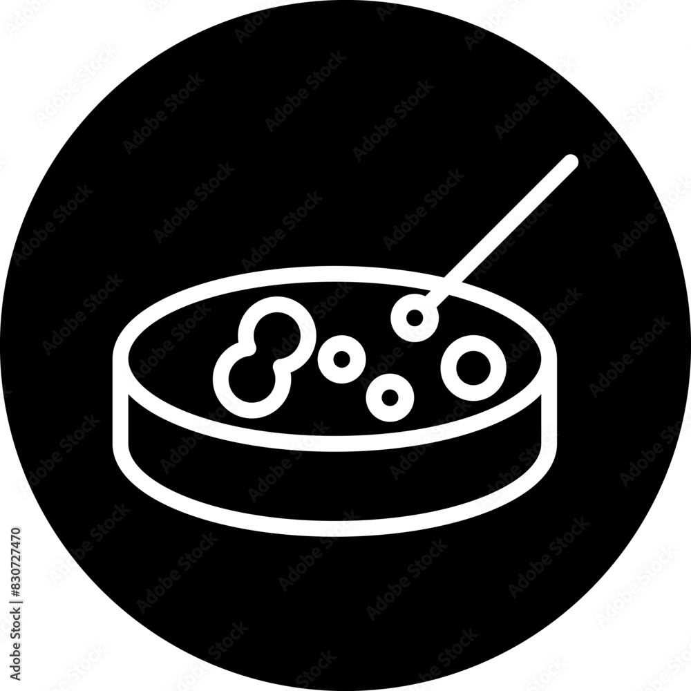 Vector Design Petri Dish Icon Style Vector Design Petri Dish Icon Style