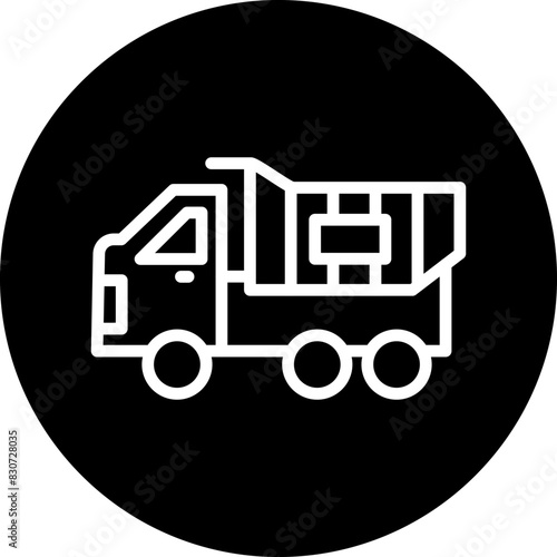 Vector Design Dump Truck Icon Style