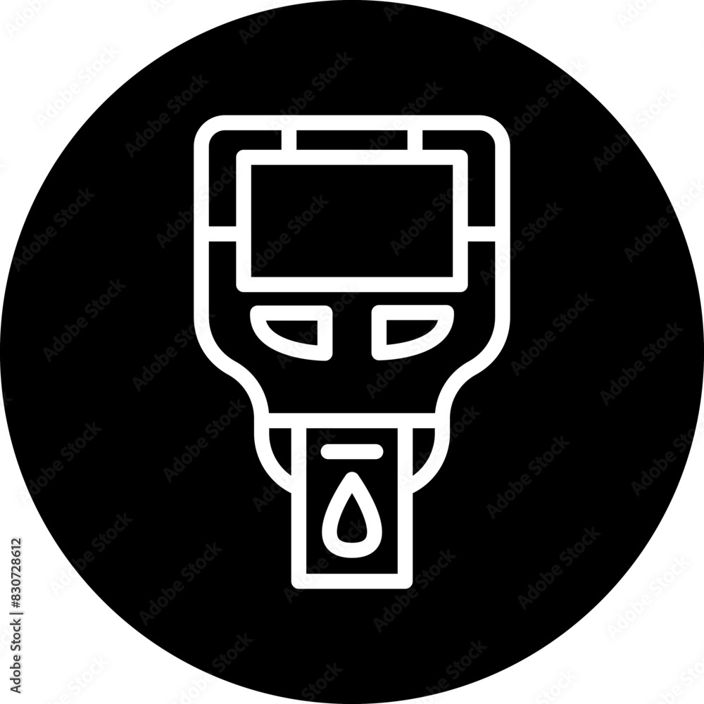 Vector Design Glucometer Icon Style Vector Design Glucometer Icon Style