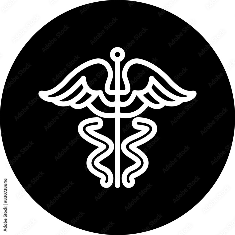 Vector Design Caduceus Icon Style Vector Design Caduceus Icon Style