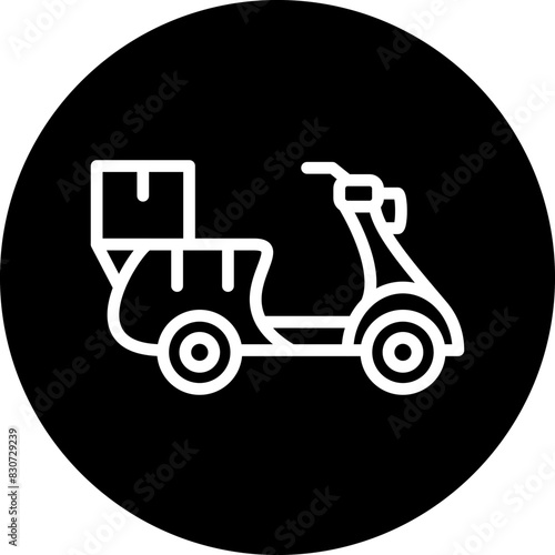 Vector Design Delivery Scooter Icon Style