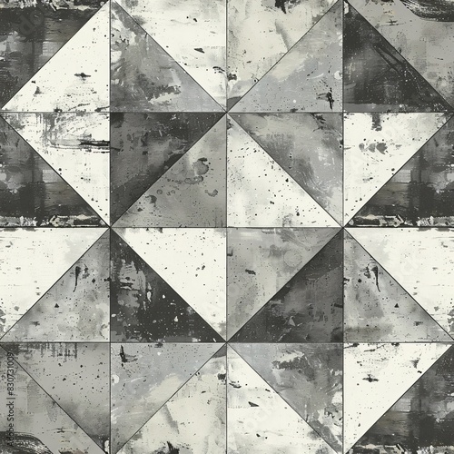 Abstract Art Geometric Tile Pattern