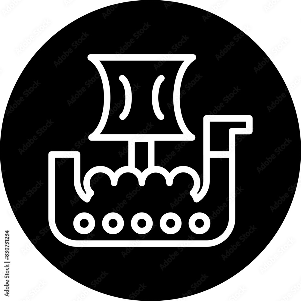 Vector Design Viking Ship Icon Style Vector Design Viking Ship Icon Style