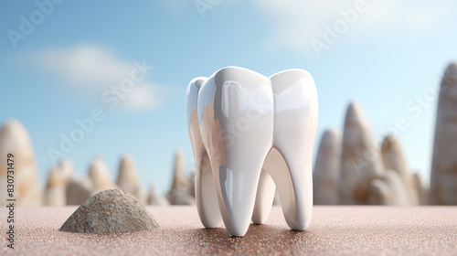 Teeth protection, medical care, and dental health in 3D