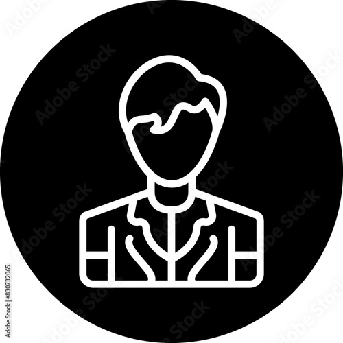 Vector Design Model Male Icon Style