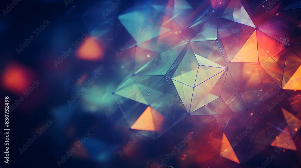 Digital nature themed geometric abstract poster background Digital nature themed geometric abstract poster background