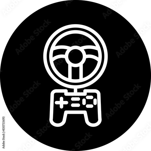 Vector Design Racing Game Icon Style