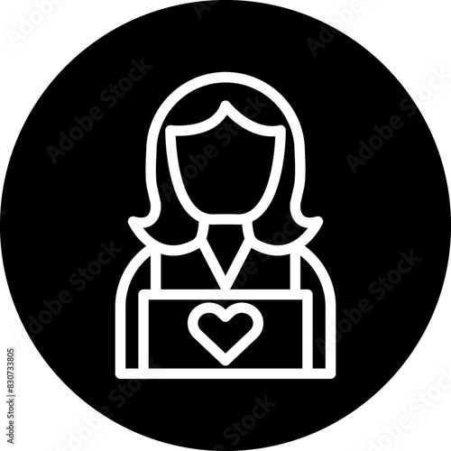 Vector Design Child Caretaker Icon Style